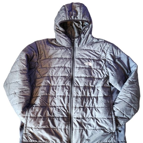 The North Face Other - North Face Mittellegi Hybrid Hooded Jacket Grey Quilted 2XL PREOWNED